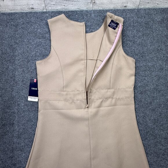 IZOD Approved Schoolwear Sleeveless Jumper Dress Uniform Girls 14 Khaki NEW - Picture 4 of 11